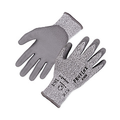 ergodyne ProFlex 7030 ANSI A3 PU Coated CR Gloves, Gray, Small, Pair (10462)
