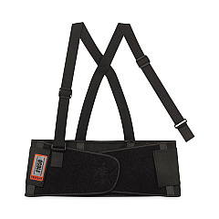 ergodyne ProFlex 1650 Economy Elastic Back Support Brace, X-Small, 20" to 25" Waist, Black (11091)