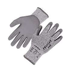 ergodyne ProFlex 7030 ANSI A3 PU Coated CR Gloves, Gray, Small, 12 Pairs/Pack (10452)
