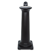 Rubbermaid Commercial GroundsKeeper Tuscan Receptacle, 13 x 13 x 38.38, Black (9W300BLA)
