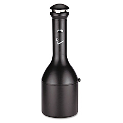 Rubbermaid Commercial Infinity Traditional Smoking Receptacle, 4.1 gal, 39" High, Black (9W33BLA)