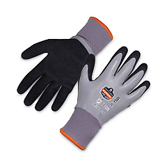 ergodyne ProFlex 7501 Coated Waterproof Winter Gloves, Gray, Large, Pair (17634)