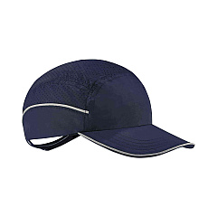 ergodyne Skullerz 8955 Lightweight Bump Cap Hat, Long Brim, Navy (23337)