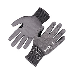 ergodyne ProFlex 7071 ANSI A7 PU Coated CR Gloves, Gray, Large, Pair (18074)