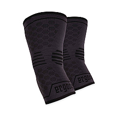 ergodyne ProFlex 651 Elbow Compression Sleeve, Large, Gray/Black (16594)