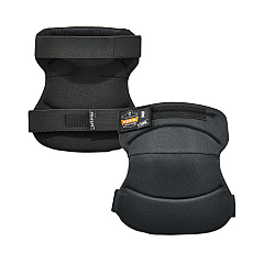 ergodyne ProFlex 230HL Knee Pads, Wide Soft Cap, Hook and Loop Closure, One Size Fits Most, Black, Pair (18231)