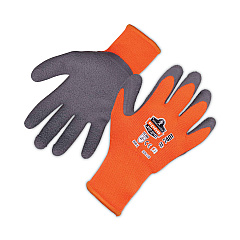 ergodyne ProFlex 7401 Coated Lightweight Winter Gloves, Orange, X-Large, Pair (17625)