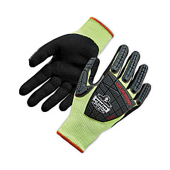 ergodyne ProFlex 7141 ANSI A4 DIR Nitrile-Coated CR Gloves, Lime, Medium, 72 Pairs/Pack (17833)