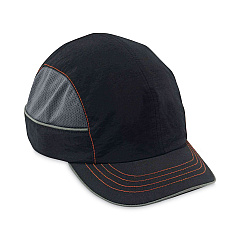 ergodyne Skullerz 8950XL XL Bump Cap Hat, Short Brim, Black (23346)
