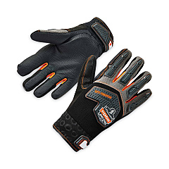 ergodyne ProFlex 9015F(x) Certified Anti-Vibration Gloves and Dorsal Protection, Black, X-Large, Pair (17305)