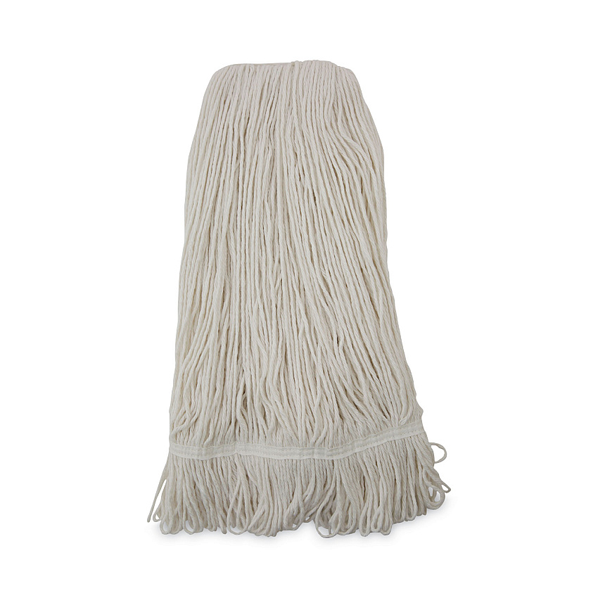 Boardwalk Pro Loop Web/Tailband Wet Mop Head, Rayon, 24oz, White, 12/Carton (BWK424RCT)