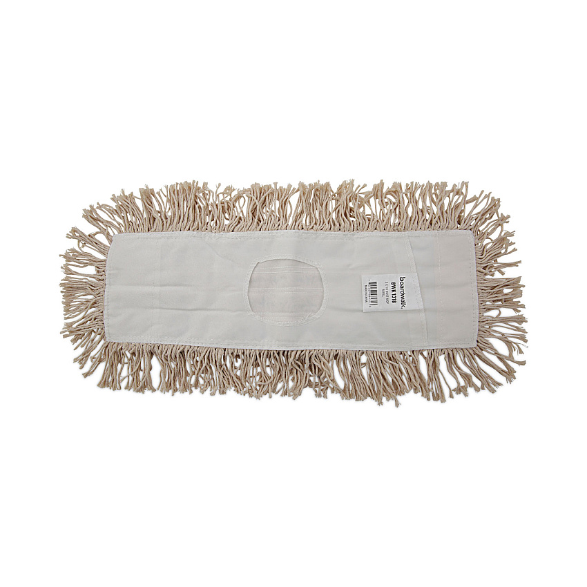 Boardwalk Industrial Dust Mop Head, Hygrade Cotton, 18w x 5d, White (BWK1318)