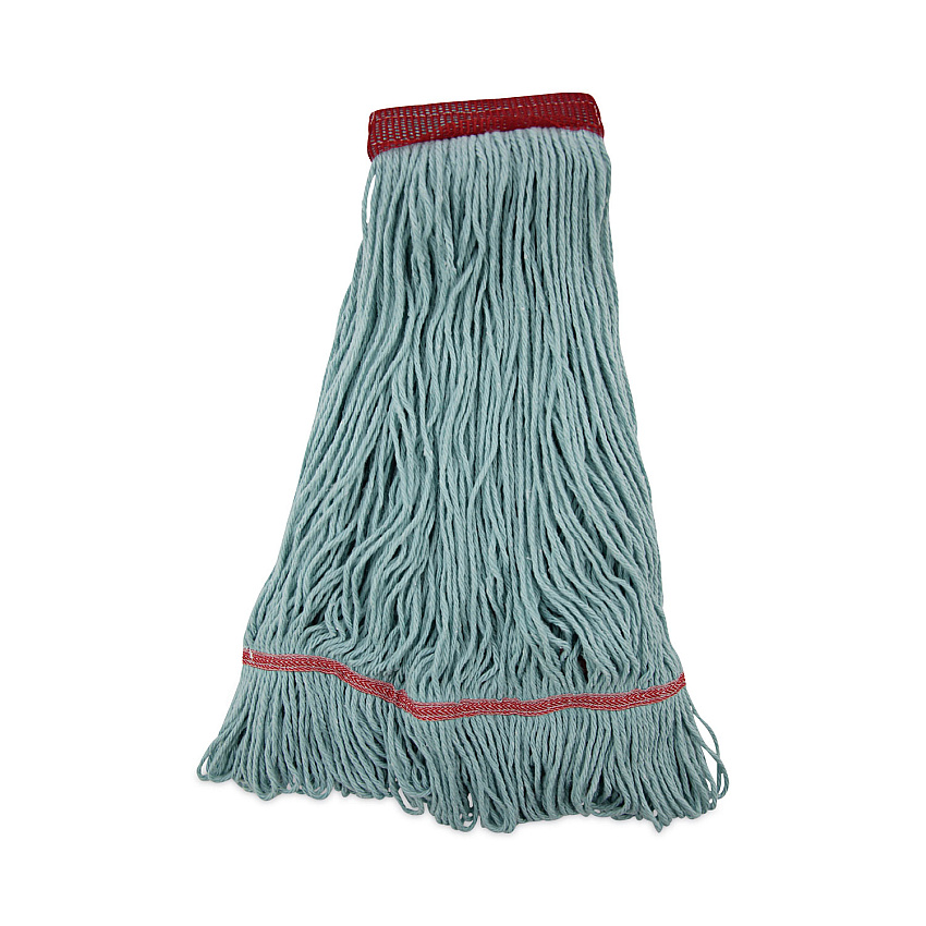 Boardwalk EchoMop with Looped-End Wet Head, Synthetic/Cotton, Large, Blue, 12/Carton (BWK1400LCT)
