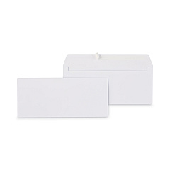 Universal Peel Seal Strip Business Envelope, #10, Square Flap, Self-Adhesive Closure, 4.13 x 9.5, White, 100/Box (UNV36002)