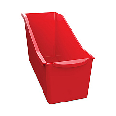deflecto Antimicrobial Book Bin, 14.2 x 5.34 x 7.35, Red (39508RED)