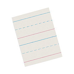 Pacon Multi-Program Picture Story Paper, 30 lb Bond Weight, 5/8" Long Rule, Two-Sided, 12 x 18, 250/Pack (ZP2694)