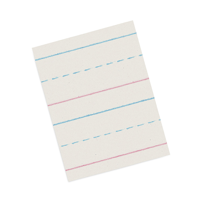 Pacon Multi-Program Picture Story Paper, 30 lb Bond Weight, 5/8" Long Rule, Two-Sided, 12 x 18, 250/Pack (ZP2694)