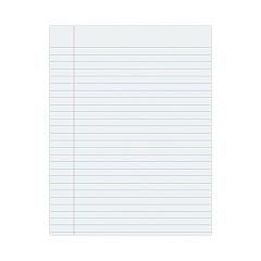 Pacon Composition Paper, 8.5 x 11, Wide/Legal Rule, 500/Pack (2401)