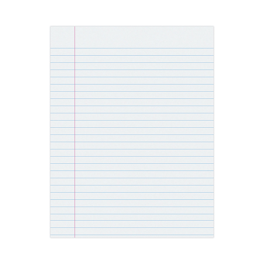 Pacon Composition Paper, 8.5 x 11, Wide/Legal Rule, 500/Pack (2401)