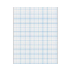 Pacon Composition Paper, 8.5 x 11, Quadrille: 4 sq/in, 500/Pack (2411)