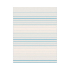 Pacon Ruled Newsprint Paper, 3/8" Short Rule, 8.5 x 11, 500/Pack (2603)