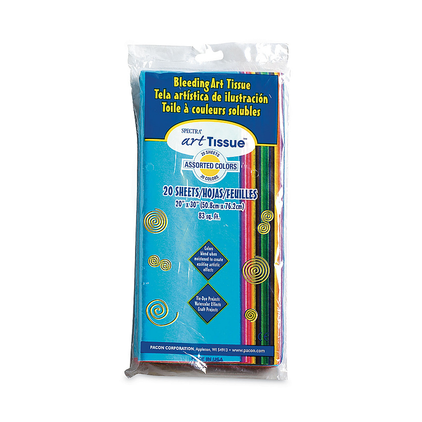 Pacon Spectra Art Tissue, 10lb, 20 x 30, Assorted, 20/Pack (58506)