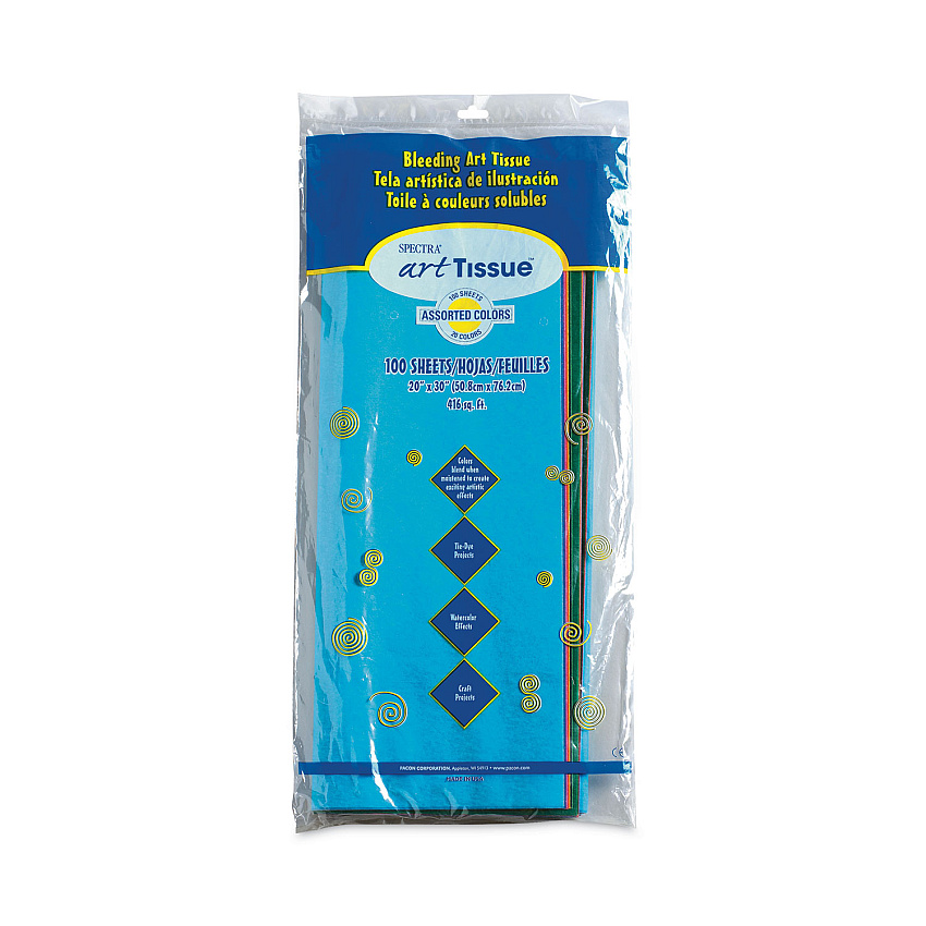 Pacon Spectra Art Tissue, 10lb, 20 x 30, Assorted, 100/Pack (58516)