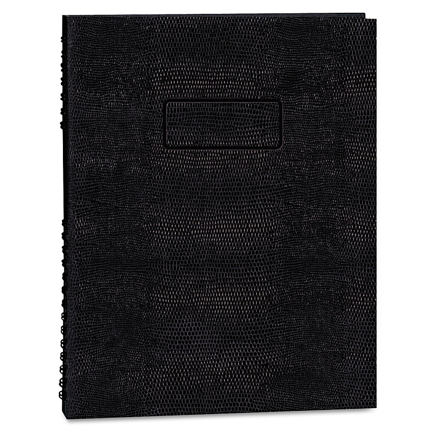 Blueline EcoLogix NotePro Executive Notebook, 1 Subject, Medium/College Rule, Black Cover, 11 x 8.5, 100 Sheets (A10200EBLK)