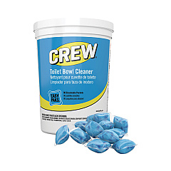 Diversey Crew Easy Paks Toilet Bowl Cleaner, Fresh Floral Scent, 0.5 oz Packet, 90 Packets/Tub, 2 Tubs/Carton (CBD540731)