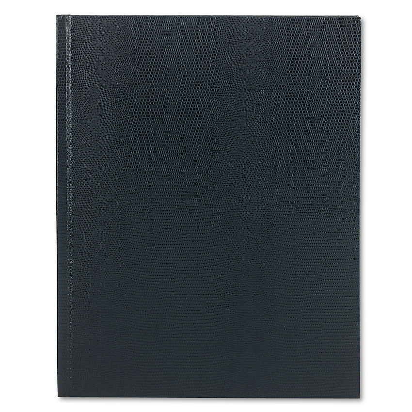 Blueline Executive Notebook, Ribbon Bookmark, 1 Subject, Medium/College Rule, Blue Cover, 11 x 8.5, 75 Sheets (A1082)