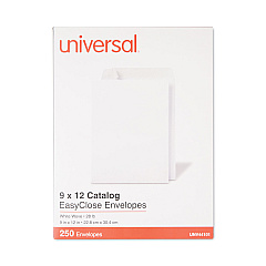 Universal EasyClose Catalog Envelope, #10 1/2 Square Flap, Self-Adhesive Closure, White, 250/Box (UNV44101)