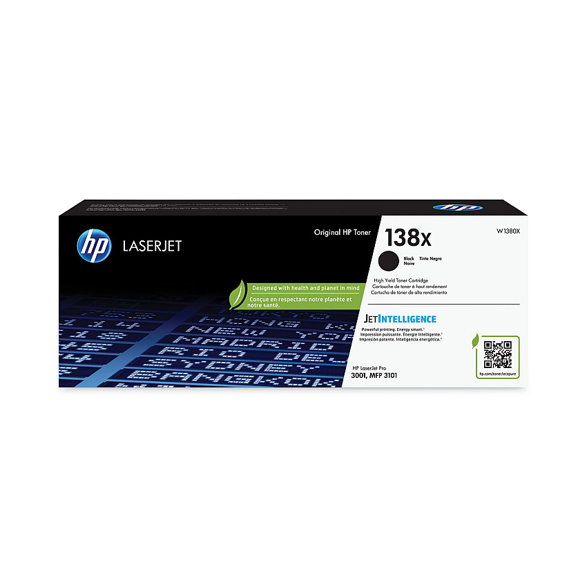 HP 138X High Yield Black Toner Cartridge W1380X