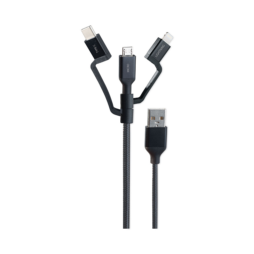 Case Logic Universal USB Cable, 3.5 ft, Black (CLOPCA101BK)