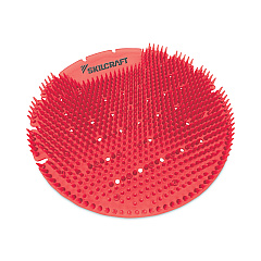 AbilityOne 6840016998447 SKILCRAFT Extended Power Urinal Screen Deodorizer, Apple Cinnamon, Red, 6/Carton