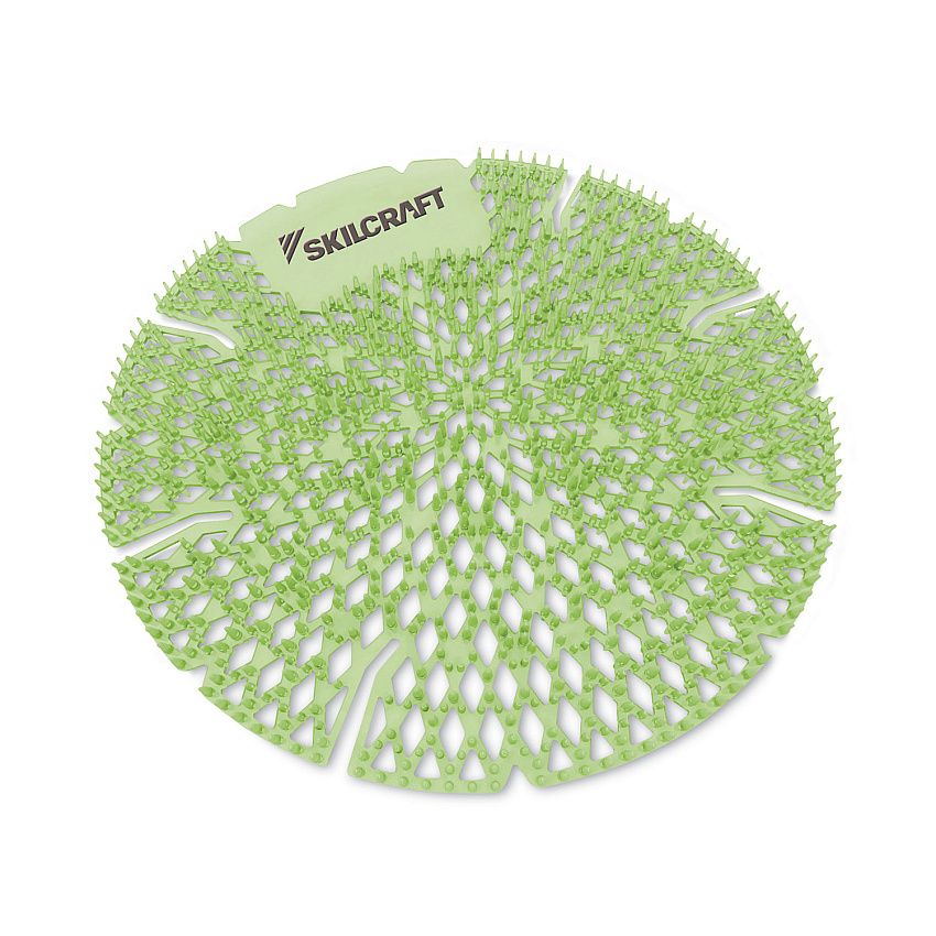 AbilityOne 6840016998438 SKILCRAFT Lasting Power Urinal Screen Deodorizer, Calypso Lime, Green, 10/Carton