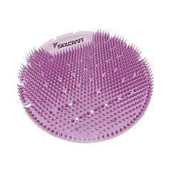 AbilityOne 6840016998448 SKILCRAFT Extended Power Urinal Screen Deodorizer, Lavender Lace, Purple, 6/Carton