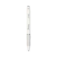 Sharpie S-Gel Fashion Barrel Gel Pen, Retractable, Medium 0.7 mm, Black Ink, Pearl White Barrel, 4/Pack (2126207)