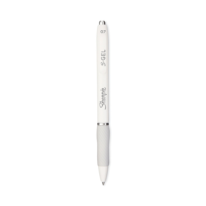 Sharpie S-Gel Fashion Barrel Gel Pen, Retractable, Medium 0.7 mm, Black Ink, Pearl White Barrel, 4/Pack (2126207)