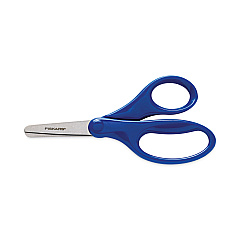 Fiskars Kids/Student Scissors, Rounded Tip, 5" Long, 1.75" Cut Length, Assorted Straight Handles (94167097J)