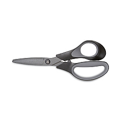 TRU RED Non-Stick Titanium-Coated Scissors, 7" Long, 2.88" Cut Length, Gun-Metal Gray Blades, Black/Gray Straight Handle (24380500)