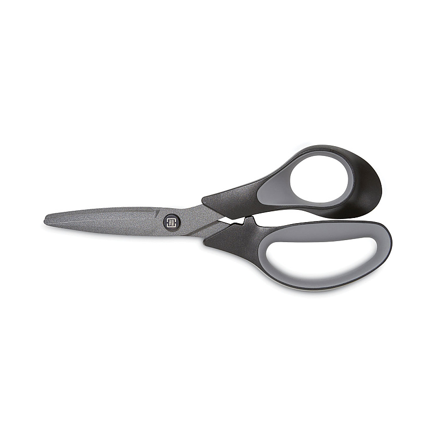 TRU RED Non-Stick Titanium-Coated Scissors, 7" Long, 2.88" Cut Length, Gun-Metal Gray Blades, Black/Gray Straight Handle (24380500)