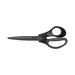TRU RED Non-Stick Titanium-Coated Scissors, 8" Long, 3.86" Cut Length, Charcoal Black Blades, Black/Gray Straight Handle (24380515)