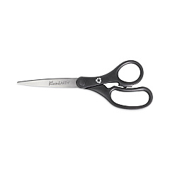 Westcott KleenEarth Basic Plastic Handle Scissors, 8" Long, 3.25" Cut Length, Black Straight Handle (15583)
