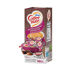 Coffee mate Liquid Coffee Creamer, Salted Caramel Chocolate, 0.38 oz Mini Cups, 50/Box (77197)