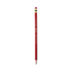 Prismacolor Col-Erase Pencil with Eraser, 0.7 mm, 2B (#1), Carmine Red Lead, Carmine Red Barrel, Dozen (20045)