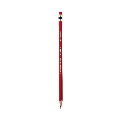 Prismacolor Col-Erase Pencil with Eraser, 0.7 mm, 2B (#1), Carmine Red Lead, Carmine Red Barrel, Dozen (20045)