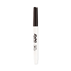 EXPO Low-Odor Dry-Erase Marker, Extra-Fine Needle Tip, Black (1871131)