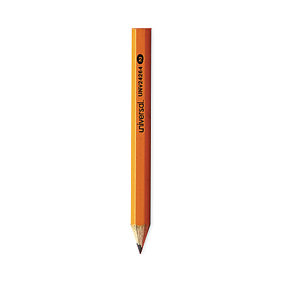 Universal Golf and Pew Pencil, HB (#2), Black Lead, Yellow Barrel, 144/Box (UNV24264)