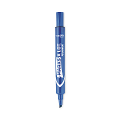Avery MARKS A LOT Large Desk-Style Permanent Marker, Broad Chisel Tip, Blue, Dozen (8886) (08886)