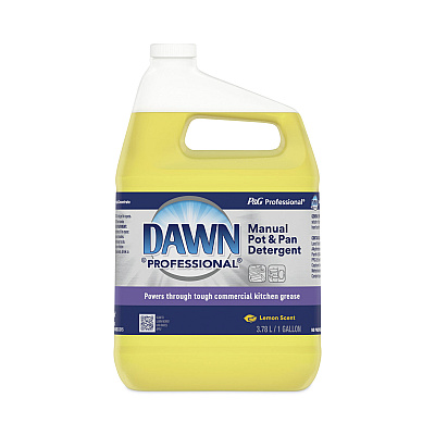 Dawn Professional Manual Pot/Pan Dish Detergent, Lemon, 4/Carton (57444CT)